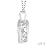 Silver Emotion Heart Shape Diamond Pendant