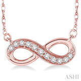 Infinity Shape Diamond Pendant