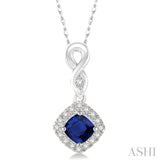 Gemstone & Diamond Pendant