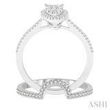 Pear Shape Lovebright Bridal Diamond Wedding Set