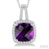 Gemstone & Diamond Pendant