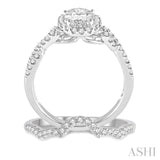 Oval Shape Diamond Wedding Set