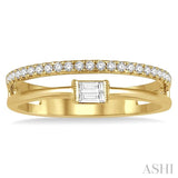 Diamond Fashion Open Ring