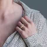 Diamond Fashion Open Ring