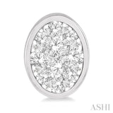 Oval Shape Lovebright Essential Diamond Earrings