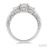 Past Present & Future Lovebright Bridal Diamond Engagement Ring