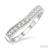 Diamond Curved Wedding Band