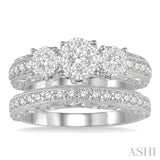 Past Present & Future Lovebright Bridal Diamond Wedding Set