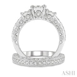 Past Present & Future Lovebright Bridal Diamond Wedding Set