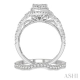 Pear Shape Lovebright Bridal Diamond Wedding Set