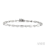 Boat Shape Diamond Bracelet