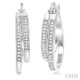 Silver Diamond Fashion Earrings