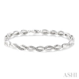 Silver Diamond Fashion Bracelet