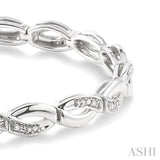 Silver Diamond Fashion Bracelet