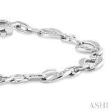 Silver Infinity Shape Diamond Bracelet