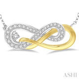 Infinity Shape Diamond Fashion Necklace