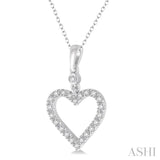 Heart Shape Diamond Pendant