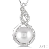 Pearl & Diamond Pendant