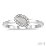 Oval Shape Stackable Light Weight Diamond Band