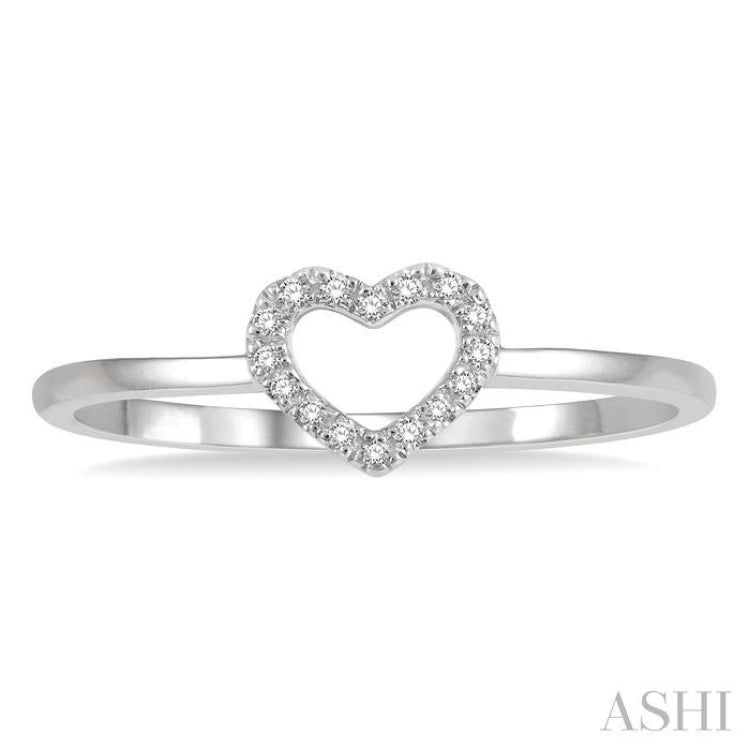 Heart Shape Light Weight Diamond Fashion Ring