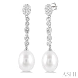 Pearl & Diamond Earrings