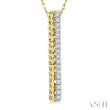 Diamond Bar Pendant