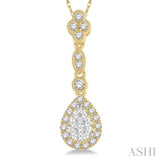 Pear Shape Lovebright Diamond Pendant