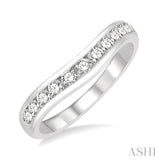 Diamond Curved Wedding Band