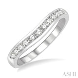 Diamond Curved Wedding Band