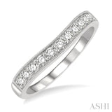 Diamond Curved Wedding Band