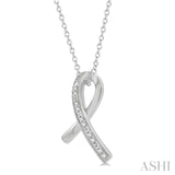 Diamond Ribbon Fashion Pendant