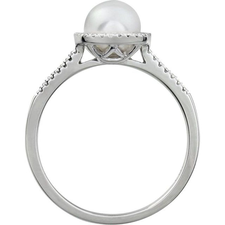 Halo-Style Birthstone Ring