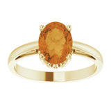 Solitaire Scroll Setting® Ring