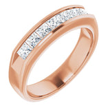 14K Rose 1 1/8 CTW Natural Diamond Ring