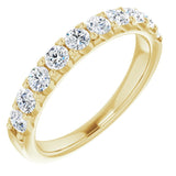 14K Yellow 3/4 CTW Lab-Grown Diamond Anniversary Band