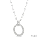 Circle Diamond Pendant