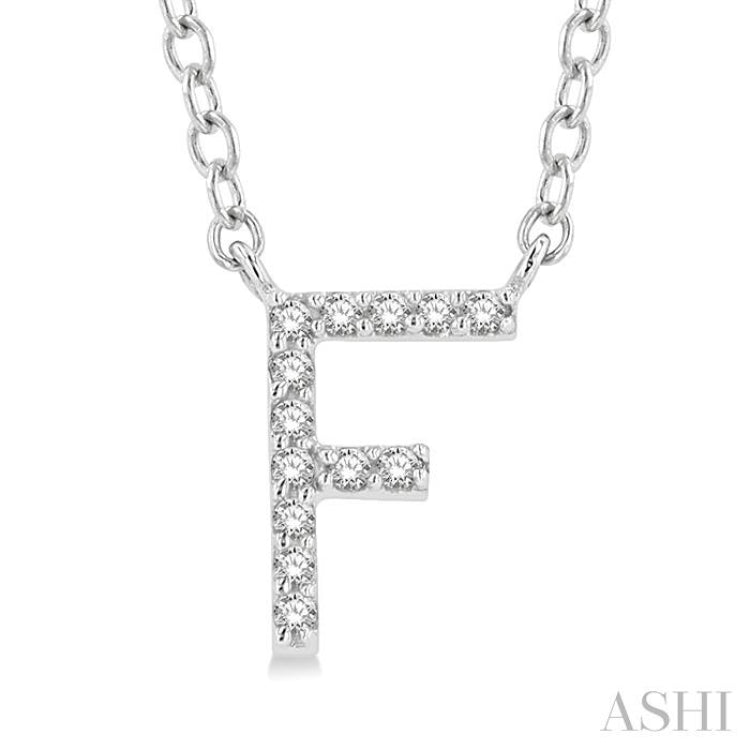 F' Initial Diamond Pendant