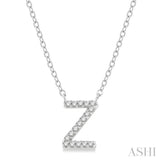 Z' Initial Diamond Pendant