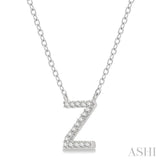 Z' Initial Diamond Pendant