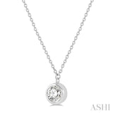 Bezel-Set Diamond Necklace