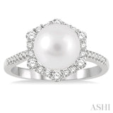 Pearl & Diamond Ring