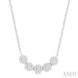 5 Stone Lovebright Essential Diamond Necklace