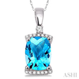 Gemstone & Diamond Pendant